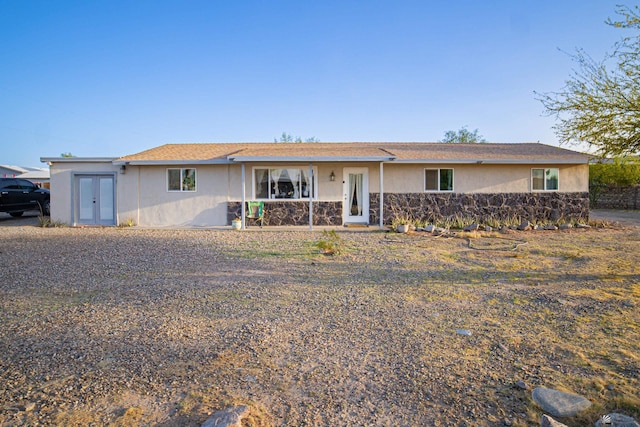 12687 E 42nd Pl, Yuma, AZ 85367 - ranch-style house featuring stucco siding and stone siding