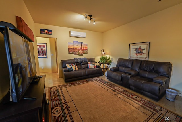 12806 E 49th Dr, Yuma, AZ 85367 - tiled living room with an AC wall unit
