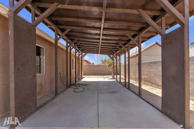 view of patio / terrace with a fenced backyard