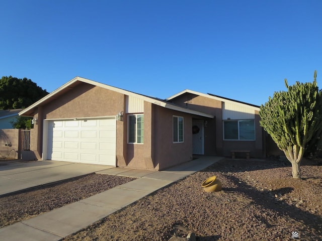 ranch-style house with a garage