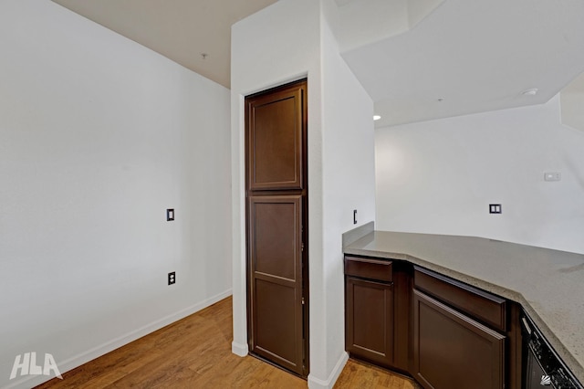 3591 W 22 Street 3591W 22Nd Street, #E, Yuma, AZ 85364 - kitchen featuring light wood-style floors, baseboards, and dishwasher