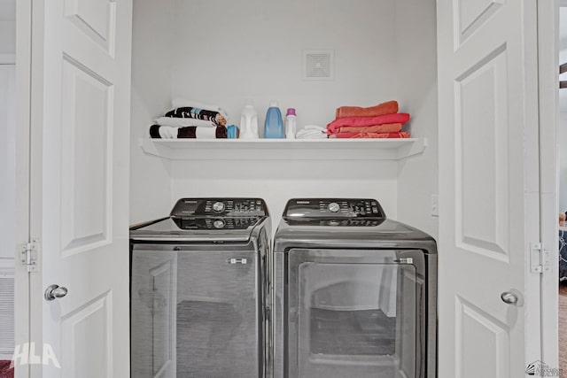 3591 W 22 Street 3591W 22Nd Street, #E, Yuma, AZ 85364 - laundry room with washer and dryer and laundry area