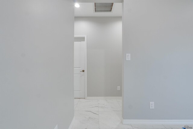3539 S Akers Way, Yuma, AZ 85365 - corridor with visible vents, marble finish floor, and baseboards