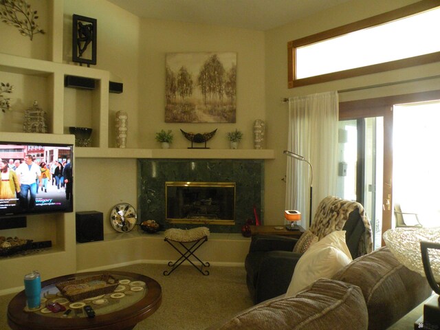 10224 S Fairway Ln, Yuma, AZ 85367 - living room with a fireplace
