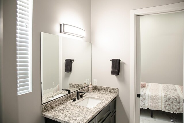 12815 S Greenview Way Greenview Way, Yuma, AZ 85365 - bathroom featuring vanity and marble finish flooring