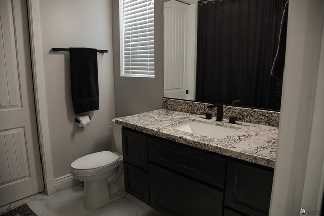 12815 S Greenview Way Greenview Way, Yuma, AZ 85365 - full bathroom featuring vanity, marble finish floors, and a shower with curtain