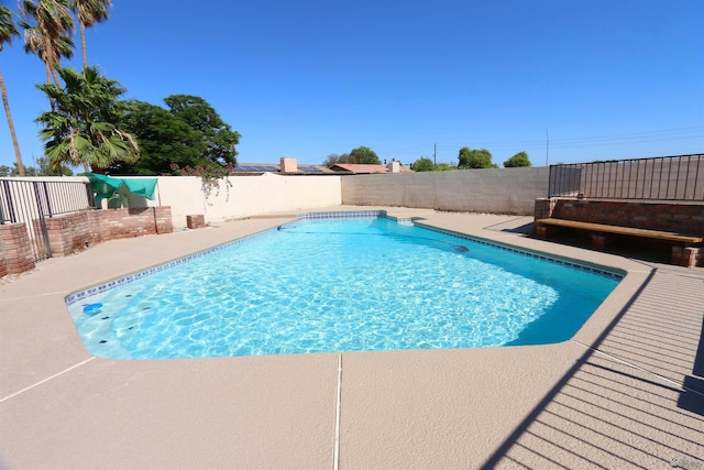 3120 W 16th Pl, Yuma, AZ 85364 - view of swimming pool featuring a fenced backyard and a patio area