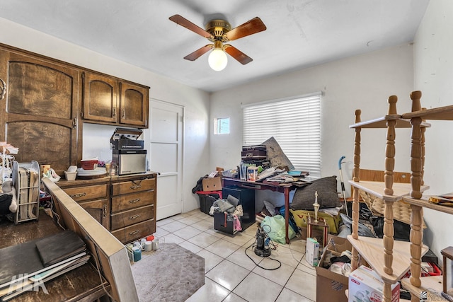 1802 S 11th Ave, Yuma, AZ 85364 - bedroom featuring light tile patterned floors and ceiling fan