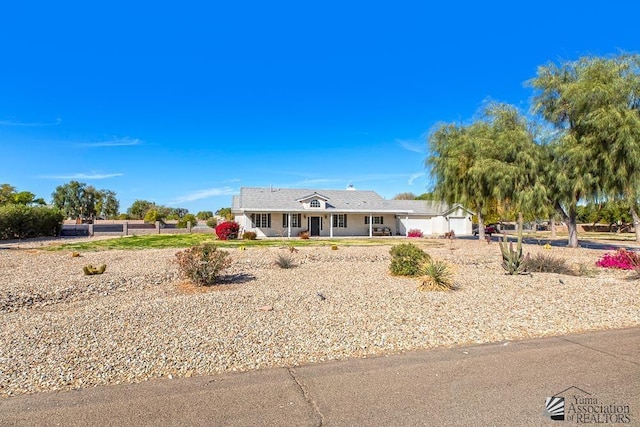 view of front of property featuring an attached garage