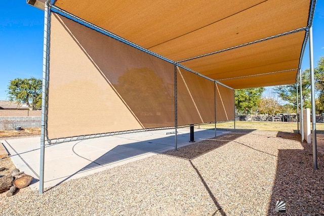 view of patio with fence