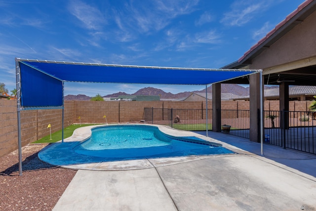 12839 S Drucilla Ln, Yuma, AZ 85367 - view of pool featuring a patio area and a fenced backyard
