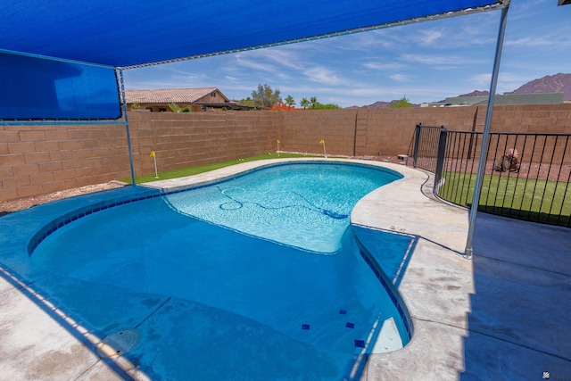 12839 S Drucilla Ln, Yuma, AZ 85367 - view of pool featuring a fenced backyard and a patio area
