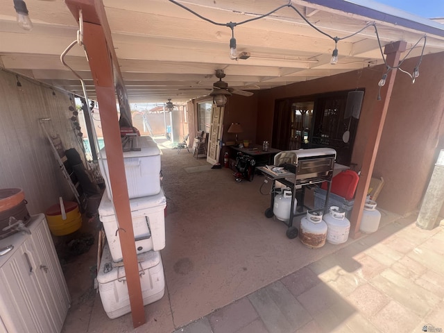 1911 S 11th Ave, Yuma, AZ 85364 - view of patio / terrace featuring a ceiling fan and area for grilling