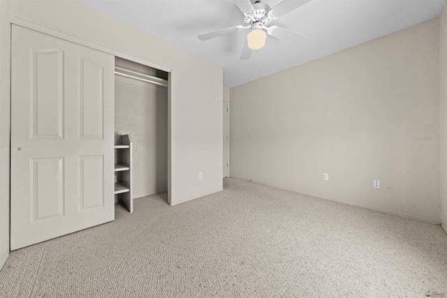 11212 E 37th Ln, Yuma, AZ 85367 - unfurnished bedroom with carpet, a closet, and ceiling fan