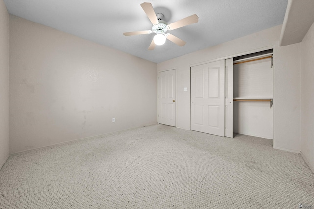 11212 E 37th Ln, Yuma, AZ 85367 - unfurnished bedroom with carpet, ceiling fan, a closet, and baseboards