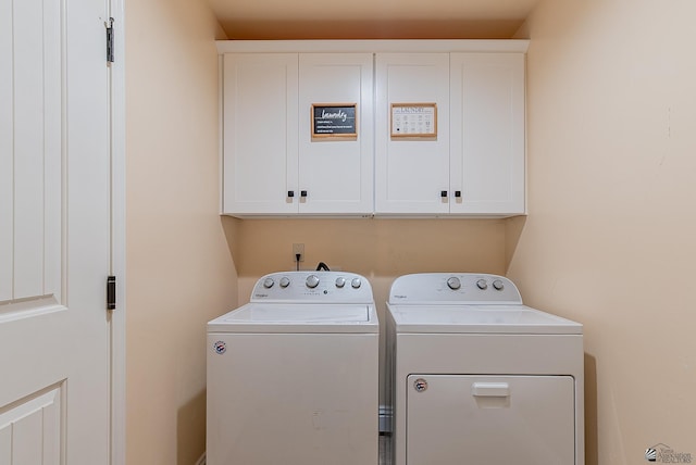 10237 S Monsoon Ave, Yuma, AZ 85365 - laundry room featuring washing machine and clothes dryer and cabinet space