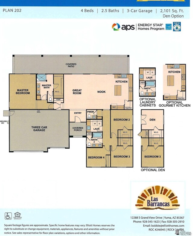 14701 E 42nd St, Yuma, AZ 85367 - view of floor plan / room layout