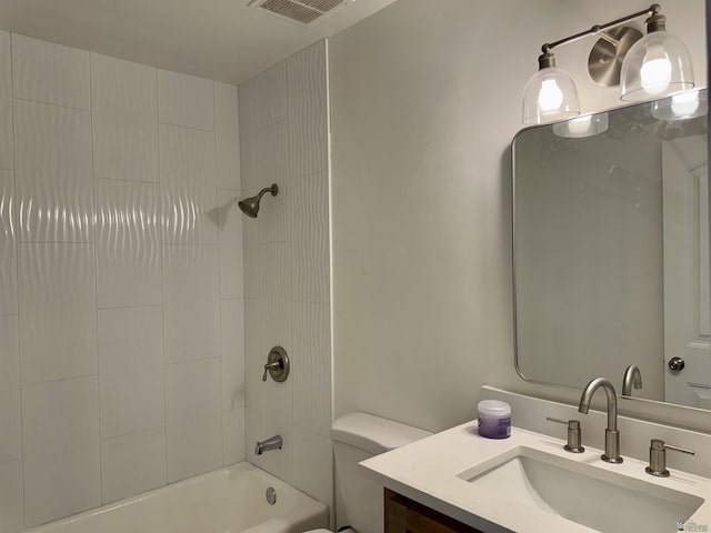 2039 S 11th Ave, Yuma, AZ 85364 - bathroom with vanity, toilet, and shower / tub combination