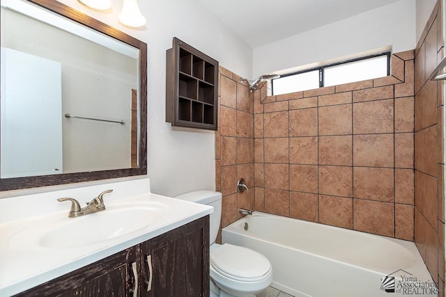 1508 W 14th St, Yuma, AZ 85364 - bathroom featuring toilet, vanity, and shower / bath combination