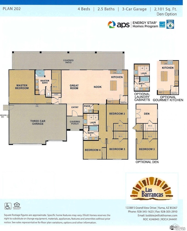 12320 S Aloa Ln, Yuma, AZ 85367 - view of floor plan / room layout