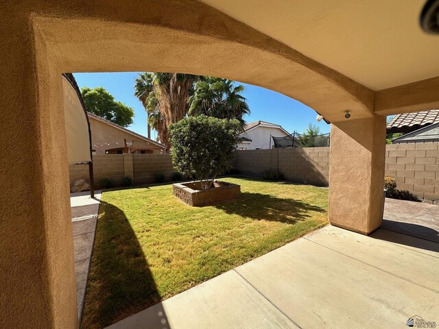 4441 W 13th St, Yuma, AZ 85364 - view of yard with a fenced backyard and a patio area