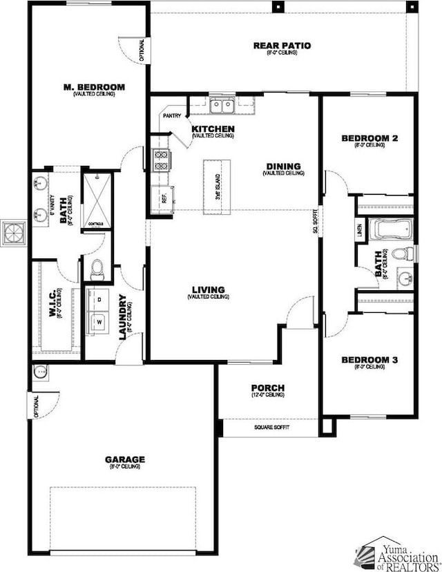 12649 W 51st Pl, Yuma, AZ 85367 - view of floor plan / room layout
