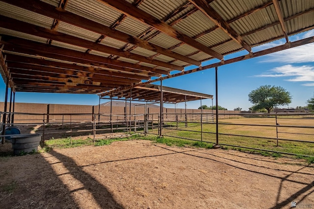 exterior space with an outdoor structure and an exterior structure