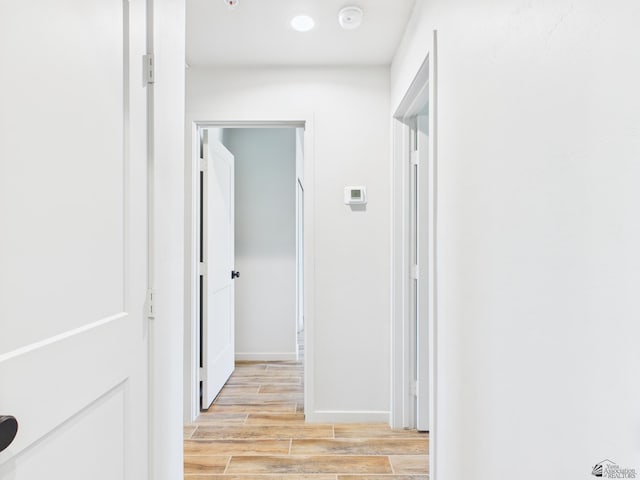 12116 E Calle Del Cid Unit B, Yuma, AZ 85367 - hall featuring light wood-type flooring and baseboards