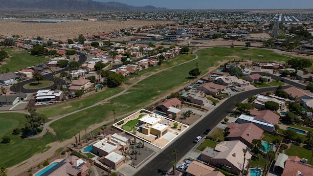 10369 S Fairway Loop, Yuma, AZ 85367 - view of property location with a mountain backdrop, property parcel outlined, and nearby suburban area