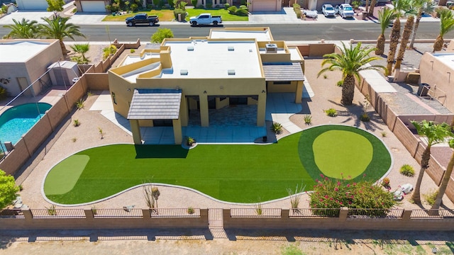 10369 S Fairway Loop, Yuma, AZ 85367 - view from above of property with a pool