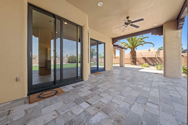 10369 S Fairway Loop, Yuma, AZ 85367 - view of patio / terrace with a ceiling fan