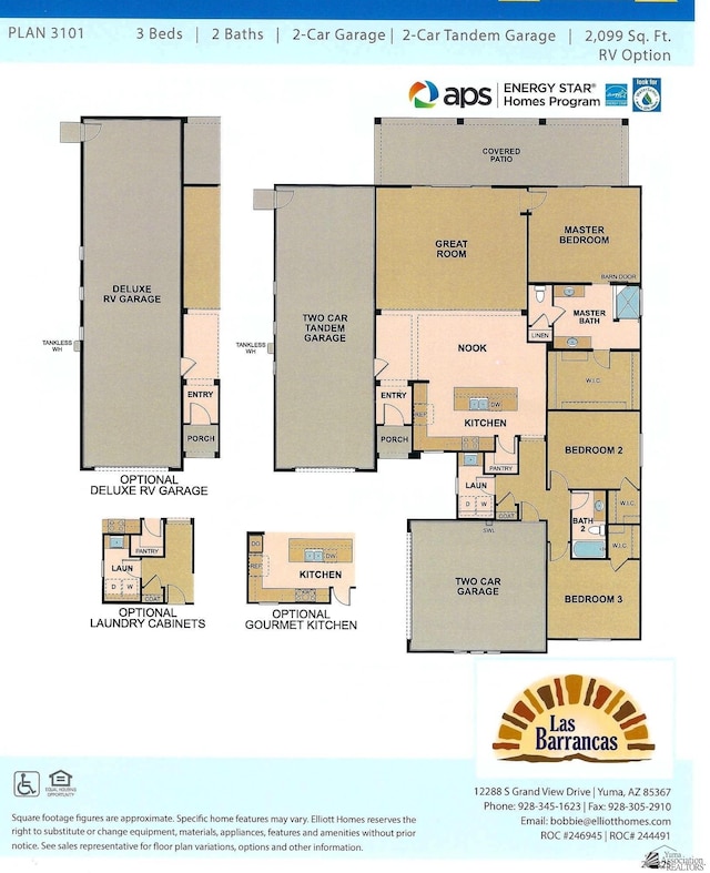 12310 S Aloa Ln, Yuma, AZ 85367 - view of property floor plan