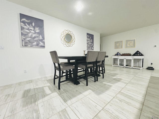 view of dining space