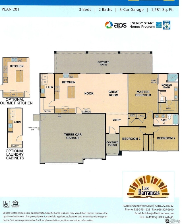 12380 S Grandview Dr, Yuma, AZ 85367 - view of floor plan / room layout
