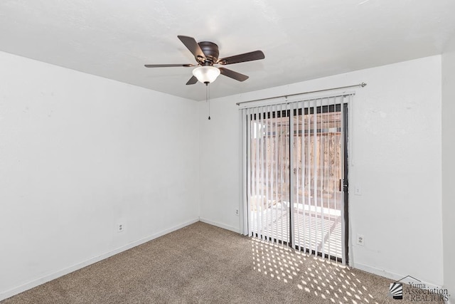 1344 W 13th St, Yuma, AZ 85364 - carpeted empty room with ceiling fan and baseboards