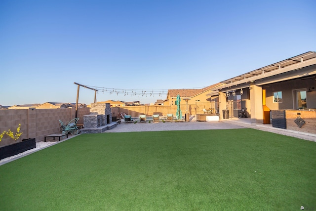 5712 E 45th Pl, Yuma, AZ 85365 - fenced backyard featuring a patio