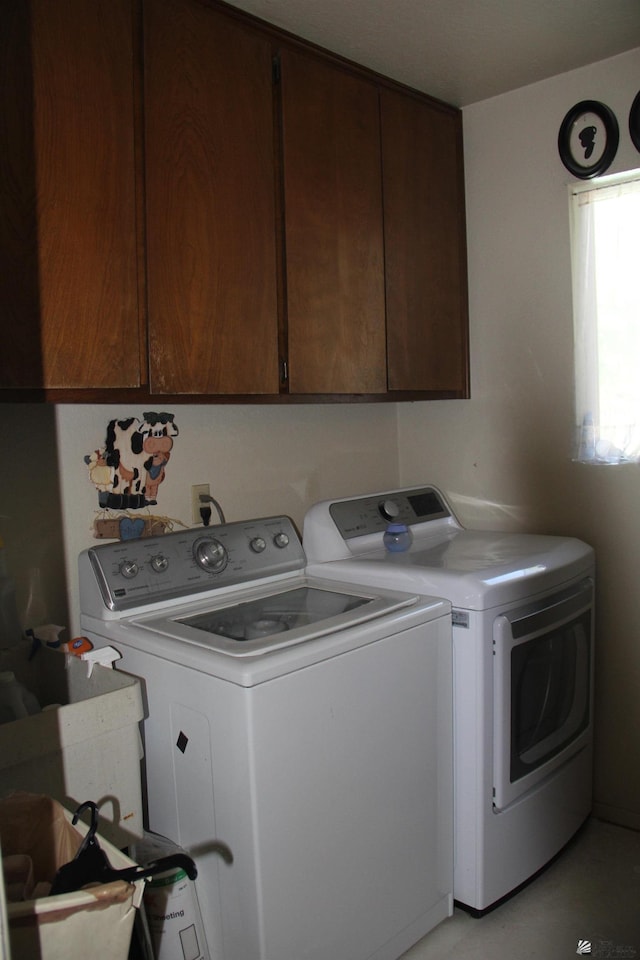 1936 W 15th Pl, Yuma, AZ 85364 - washroom with washing machine and clothes dryer and cabinet space