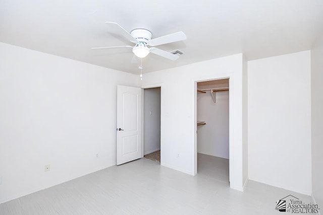 2967 S 47th Ave, Yuma, AZ 85364 - unfurnished bedroom with a ceiling fan and a closet