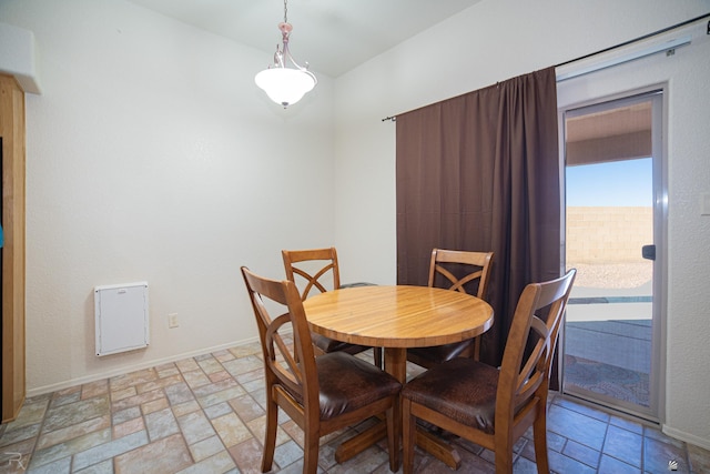 view of dining space