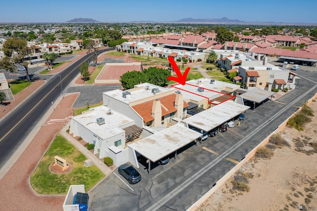 2231 S Elks Ln # 67, Yuma, AZ 85364 - aerial view of residential area with mountains