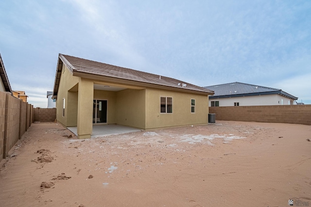7972 E 34th Ln, Yuma, AZ 85365 - back of house with a patio, a fenced backyard, and stucco siding