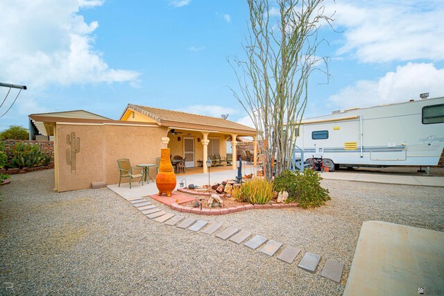 13252 E 54th Dr, Yuma, AZ 85367 - exterior space with a patio and stucco siding