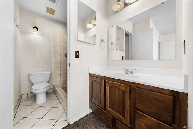 2155 S 14th Ave # 36, Yuma, AZ 85364 - bathroom featuring a stall shower, vanity, toilet, and baseboards