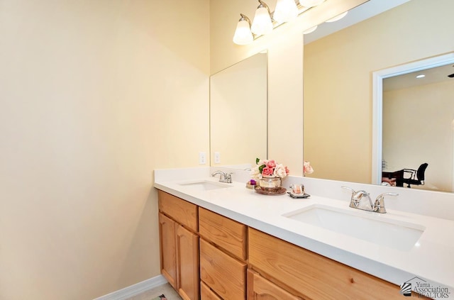 13459 E 43rd Ln, Yuma, AZ 85367 - bathroom with double vanity and a sink