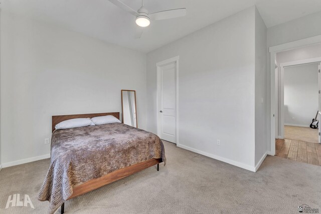 5292 E View Pkwy, Yuma, AZ 85365 - carpeted bedroom with baseboards and a ceiling fan
