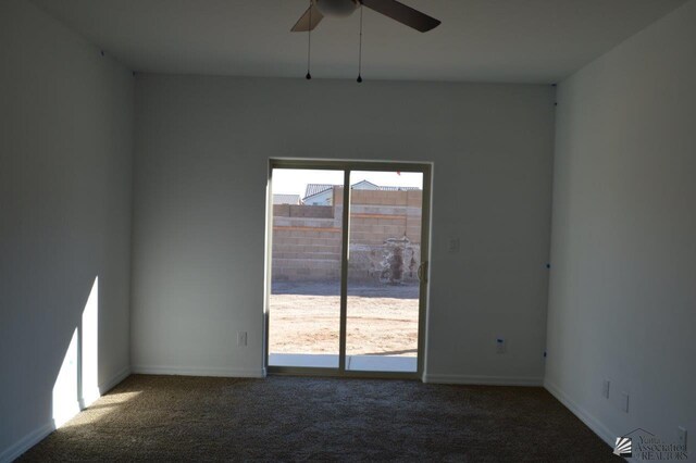 13135 E 55th Ln Lot 18, Yuma, AZ 85367 - carpeted empty room featuring baseboards and ceiling fan