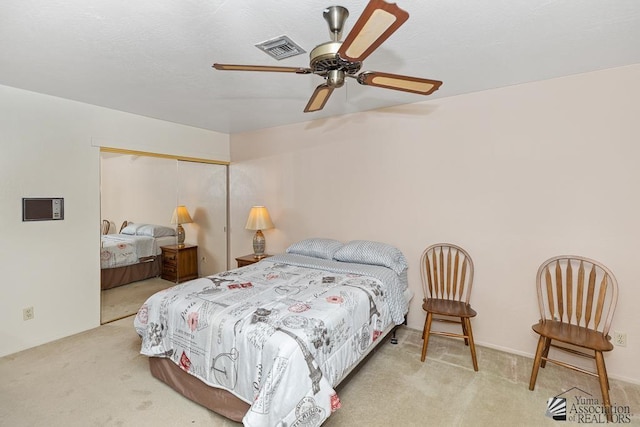 2901 S Palo Verde Ln # 38, Yuma, AZ 85364 - carpeted bedroom featuring a closet and a ceiling fan