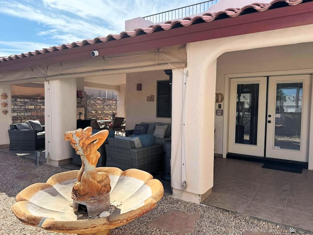 14551 E 49th St, Yuma, AZ 85367 - view of patio with an outdoor living space