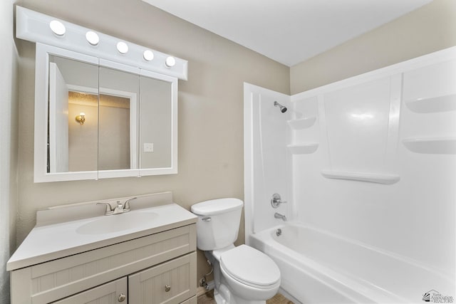 2213 W Pueblo St, Yuma, AZ 85364 - bathroom with vanity, toilet, and shower / tub combination