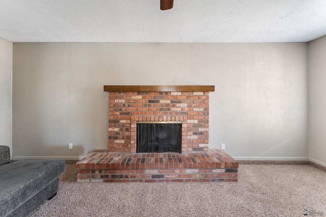 2213 W Pueblo St, Yuma, AZ 85364 - detailed view of a fireplace, carpet, and baseboards